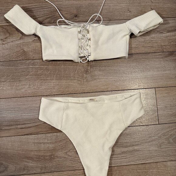 Are You Am I (AYAI) Nimi Bikini Set - New - Small - High Waisted Thong - Picture 1 of 8
